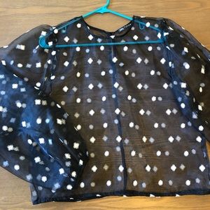 Zara Mesh Blouse